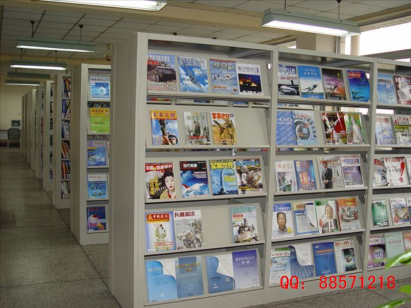 雙面期刊圖書架