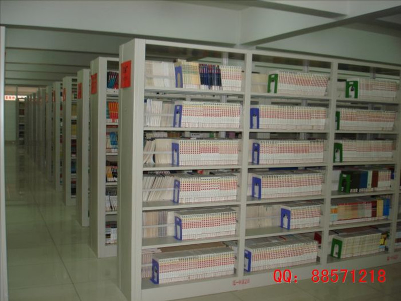 六層連排圖書架